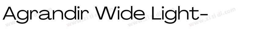 Agrandir Wide Light字体转换